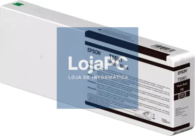 Epson Singlepack Photo Black T55K100 UltraChrome HDX/HD 700ml <b> Necessário atualizar o firmware do equipamento, consultar site da Epson.</b>
