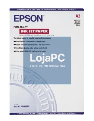 Epson Papel de Qualidade Fotográfica A2 (30 Folhas)