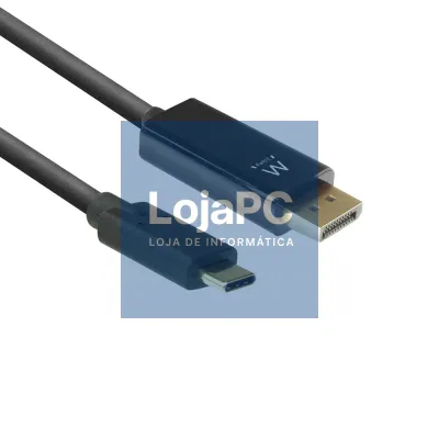 EWENT Cabo Conversão USB C para DisplayPort macho 4K/60Hz, 2m