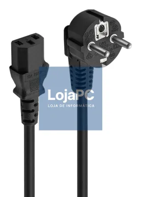 EWENT Power Supply Cable Shuko Plug > IEC C13, angled 90°, 1.50m