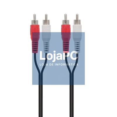 EWENT Cabo Áudio, 2 x RCA M - 2 x RCA M, 1.5m