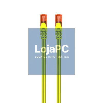 EWENT Cabo de rede Cat.6 U/UTP 1.0m amarelo