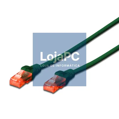 EWENT Cabo de rede Cat.6 U/UTP 3.0m verde