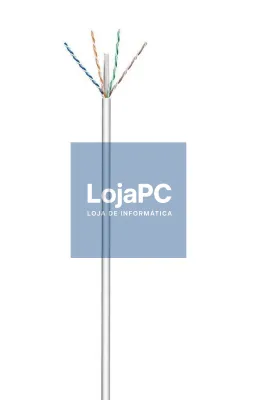 EWENT Bobine de Instalação Cat 6 U/UTP AWG23/1 CCA 100mt. SOLID Jacket: PVC cinza