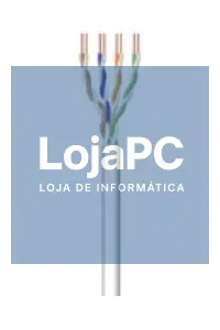 EWENT Bobine de Instalação Cat 6 U/UTP AWG23/1 CCA 305mt. SOLID Jacket: PVC cinza