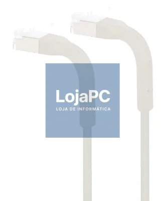 EWENT Cabo Rede Slim CAT.6a U/FTP Ficha Flexível RJ45 AWG32/7, CU, 2m branco