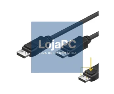 EWENT Cabo DisplayPort v1.2, 4k @ 60hZ, A/A AWG28, 2.0m, Full CU, shielded