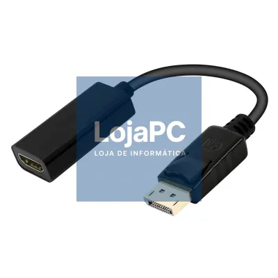 EWENT Cabo Adaptador DisplayPort - HDMI tipo A, M/F, 0.15m, DP 1.2 4K 30Hz