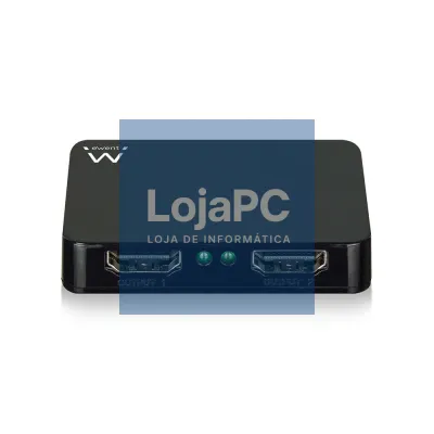 EWENT Splitter HDMI 1x2, 4K @30Hz activo, alimentação USB