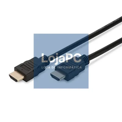 EWENT Cabo HDMI 1.4 SOHO com ethernet M/M AWG 30, 4K 30Hz 2.0 mt, CCS+CU, gold