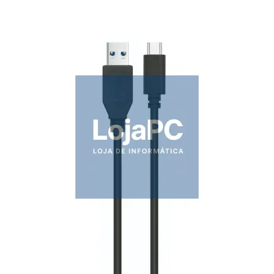 EWENT Cabo USB 3.2 USB-A para USB C, 5Gbps, PD60W, AWG28, 1m