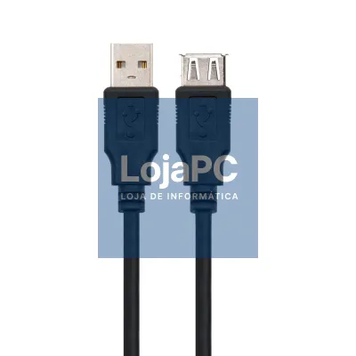 EWENT Cabo Extensão USB 2.0 A > A M/F, AWG30, 1.0 m