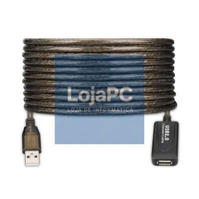 EWENT Cabo Amplificador USB 2.0, Extensão 30m