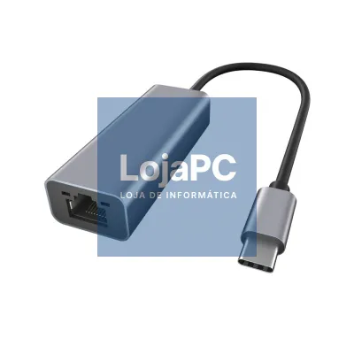 EWENT Adaptador de Rede Gigabit USB C, Aluminio, Space Grey