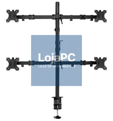 EWENT Suporte Monitor 4 monitores 13-27", Max VESA 100x100