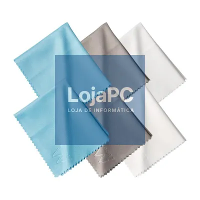 EWENT Pano de limpeza de microfibra 15*18cm (kit 6pz - 2branco, 2cinza, 2 azul)