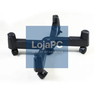 EWENT Suporte ajustável em forma de X com rodas para computador