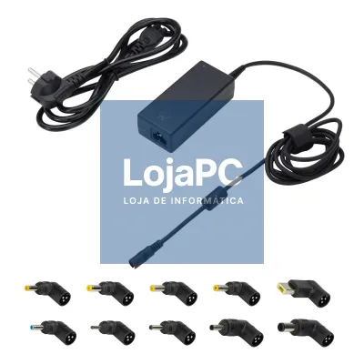 EWENT Carregador Universal Automático 65W, 10 tips, w free tip service