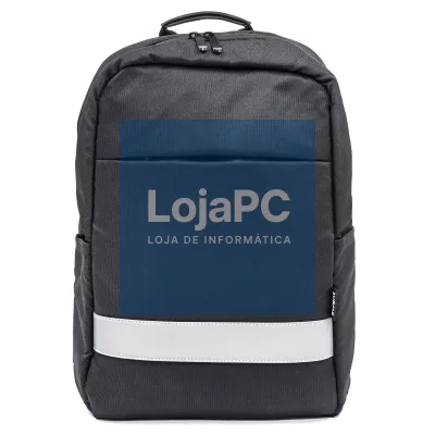 EWENT Mochila Urban Business 16.1” . Oxford 600D, Material reciclado rPet, material impermeável; Preta