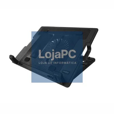 EWENT Base de Refrigeração para Portátil com 1 ventoinha grande e 2 portas USB, até 17"