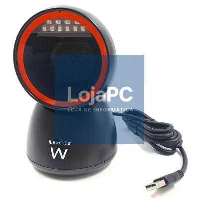 EWENT Leitor Código Barra USB, 1D 2D QR, Hands-Free, Scanner Automático com detetor de imagem