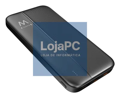 EWENT PowerBank SLIM, 10.000mAH, PD 22.5W, 1x USB-C 1x microUSB (in), 1x Type-C 2x USB-A (out), ABS, 197gr, Preto