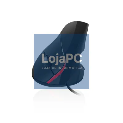EWENT Rato Óptico Ergonómico Vertical, 1000 dpi, 5 botões, preto