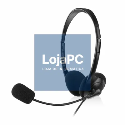 EWENT Headsets com microfone, jack 2x3.5mm, cabo 2.1m