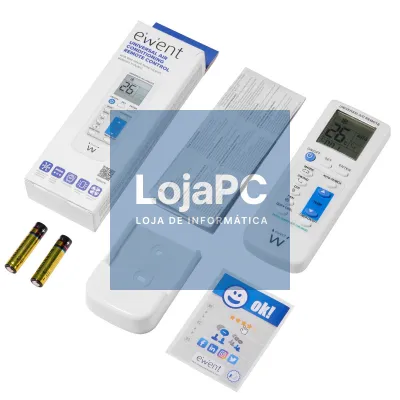 EWENT Remote control for Air conditioning with Wall mount fixing support (2x AAA included)