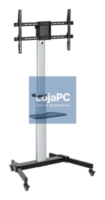 EWENT Suporte Móvel em Alumínio para TV´s 37 a 70" e 50Kg, Min VESA 200x200 Max VESA 1000x600
