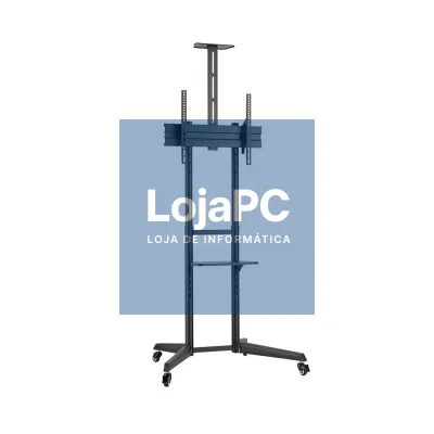EWENT Suporte Móvel para TVs 37" a 70" e 50Kg com prateleira para câmara. Max VESA 600x400