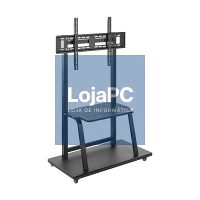EWENT Suporte Móvel para TVs 37" a 100" com prateleira, Max VESA 800x600, TVs até 120Kg