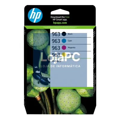 HP 963 CMYK Original Ink Cartridge 4-Pack