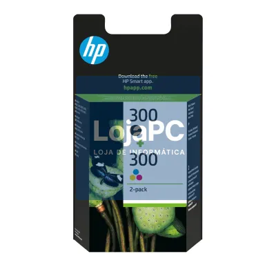 HP 300 Combo-pack Black/Tri-color Ink Cartridges