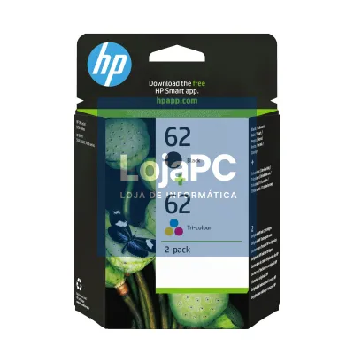 HP 62 Ink Cartridge Combo 2-Pack