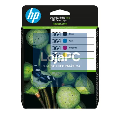 HP 364 CMYK Ink Cartridge Combo 4-Pack