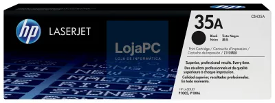 HP LaserJet CB435A Black Print Cartridge for LJ P1005/P1006, up to 1,500 pages