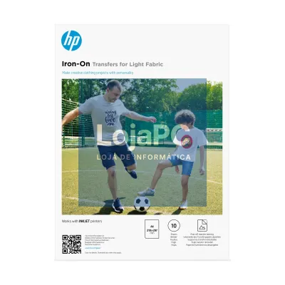HP Iron-On Transfers for Light Fabric, A4 (210 x 297 mm), 10 sheets