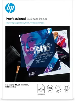 HP Prof Biz Gls 180g A4 150sh FSC Paper
