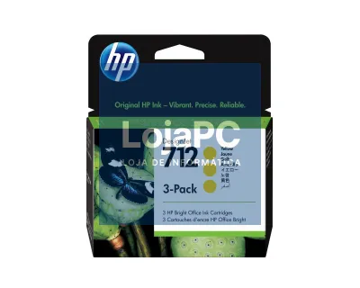HP 712 3-Pack 29-ml Yellow DesignJet Ink Cartridge