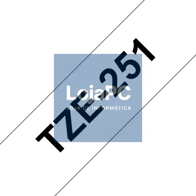 BROTHER P-Touch TZE-251 black on white 24mm