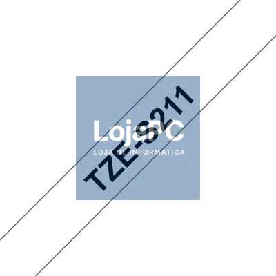 BROTHER P-Touch TZE-S211 black on white 6mm extra gluey