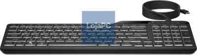 HP 400 Backlit Wired Keyboard