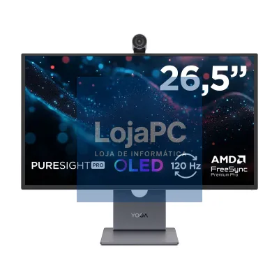 Lenovo Yoga Pro 27UD-10 - 27''UHD QD-OLED mnitor (QD-OLED,120Hz,0.03ms GtG, 99% DCI-P3, 99% sRGB, 95% Adobe RGB,Delta E<1,HDR TB400) - Tilt/Swivel/Lift/Pivot Stand