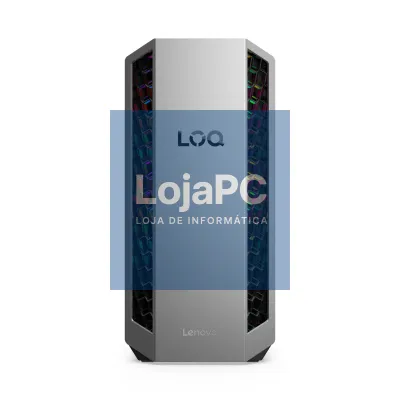 Lenovo LOQ Tower 26ADR10-878 - AMD Ryzen 7, 32GB DDR5, 1TB SSD, NVIDIA GeForce RTX 5070, Wi-Fi 7 (802.11be) 2*2 + Bluetooth, Windows 11 Home, Luna Grey/Eclipse Black