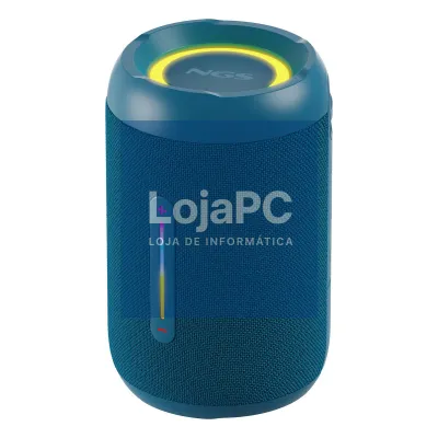 NGS IPX7 Waterproof 20W BT Speaker - USB Input - LED Lights - Blue