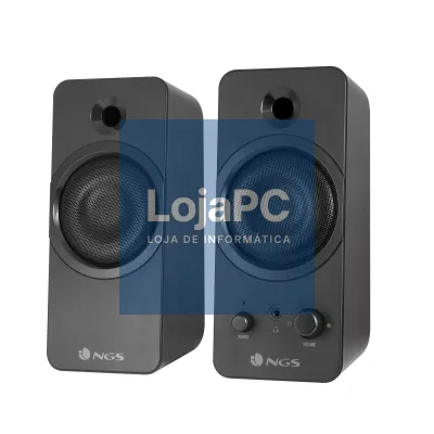 NGS Colunas Gaming 2.0 20W ligação USB, Super Bass