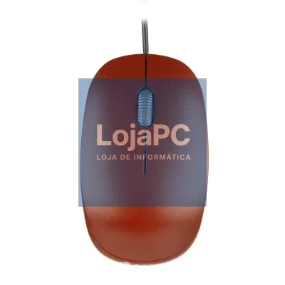 NGS Rato otico com fio USB 1000 dpi, 2 botões + scroll - Vermelho