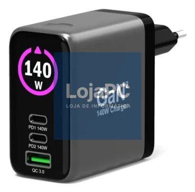 Port Designs Wall Charger Type C PD 140W GaN PD 3.1 for MACBOOK PROCtoC CABLE2MEU