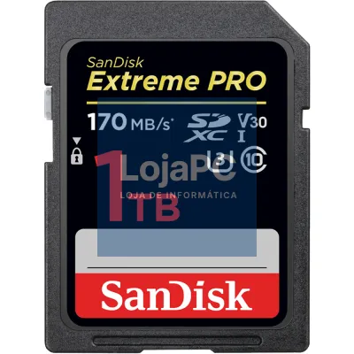 SanDisk Extreme PRO 1TB SDXC Memory Card up to 170MB/s, UHS-I, Class 10, U3, V30